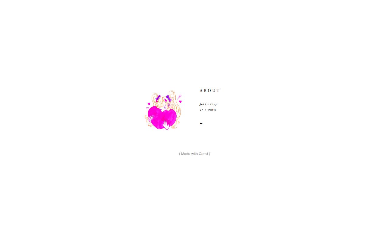 Carrd profile picture for @stiletto